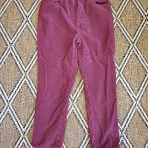 Pacsun Burgundy Corduroy Mom Jeans